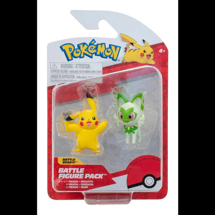 Pokemon Battle Figures Generation IX 2 Pack- Sprigatito & Pikachu #6