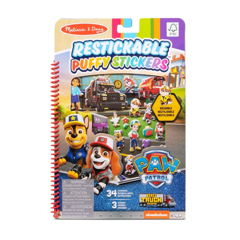 Paw Patrol Puffy Stickers- Big Truck Pups