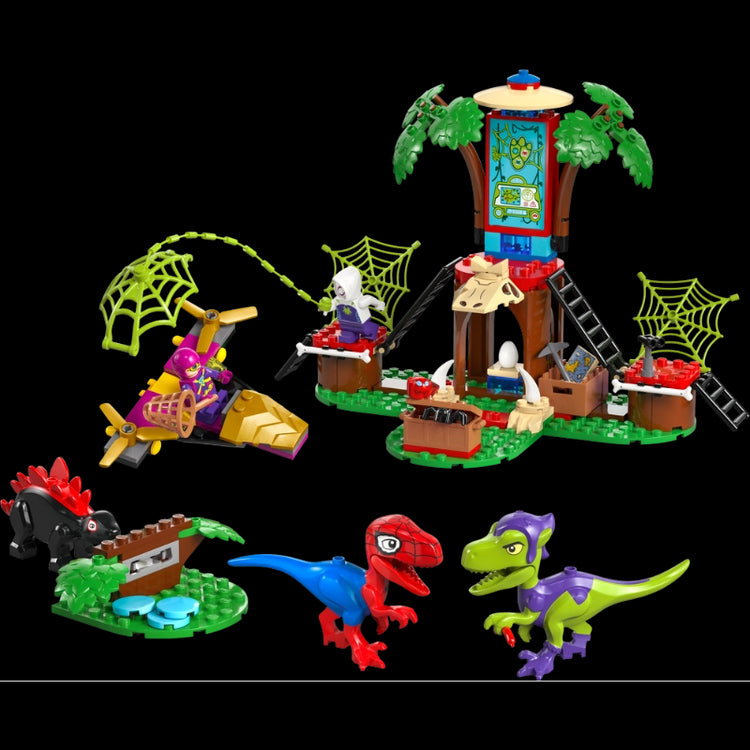 Spidey and Gobby's Raptor Battle at Tree House HQ - 143 Pcs