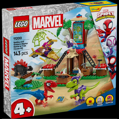 Spidey and Gobby's Raptor Battle at Tree House HQ - 143 Pcs