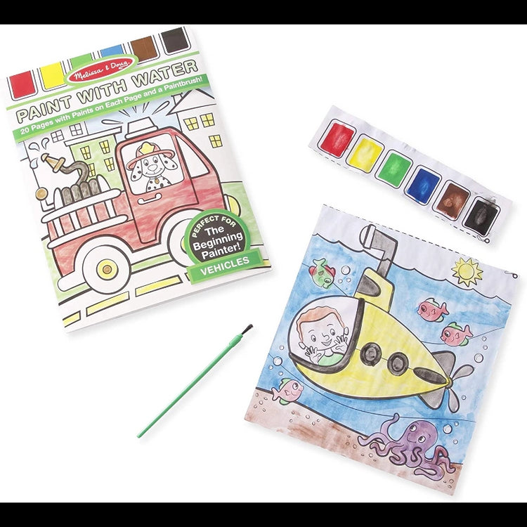 Paint with Water Kids' Art Pad- Vehicles