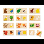Animals Feeding Puzzle Set
