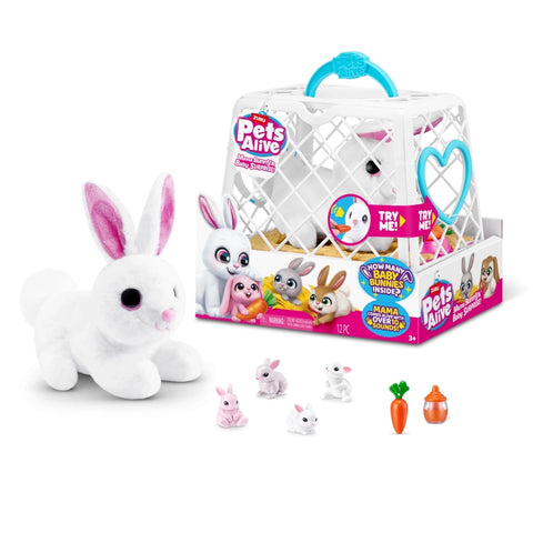 Pets Alive Mama Bunny & Baby Surprise Playset