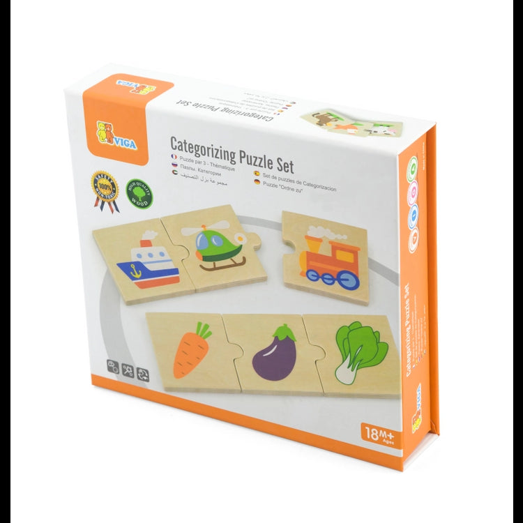 Categorizing Wooden Puzzle Set