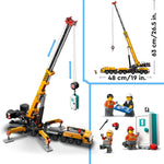 Yellow Mobile Construction Crane- 1116 Pcs