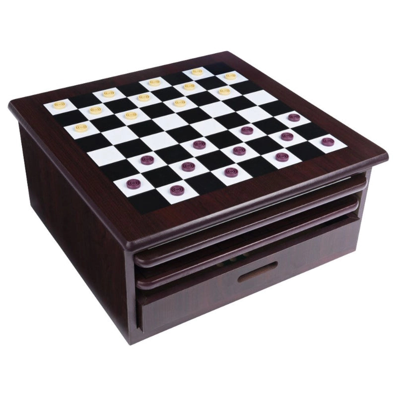 Spin Master Game 12-in-1 Wooden Game Center