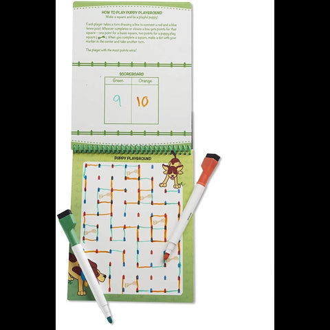 Animal Games Wipe-Off Activity Pad- On the Go Travel Activity