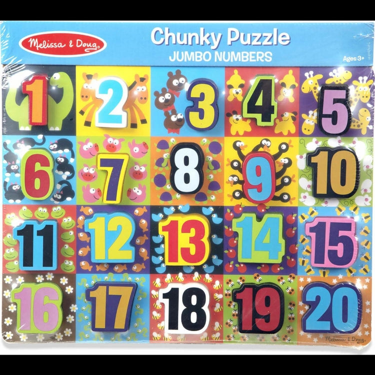Jumbo Numbers Chunky Puzzle