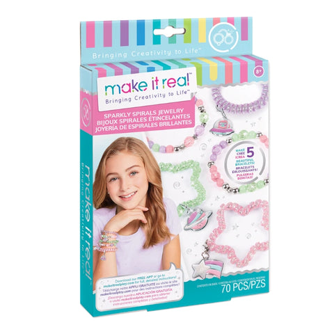 Sparkly Spiral Bracelets- 70 Pcs