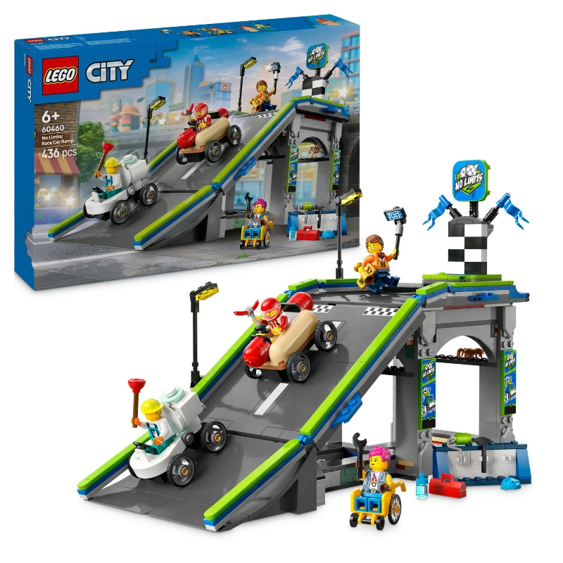 No Limits: Race Car Ramp Track- 436 Pcs