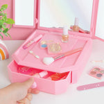 Deluxe Mirrored Vanity & Cosmetic Set- 14 Pcs