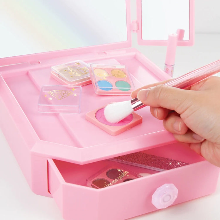 Deluxe Mirrored Vanity & Cosmetic Set- 14 Pcs