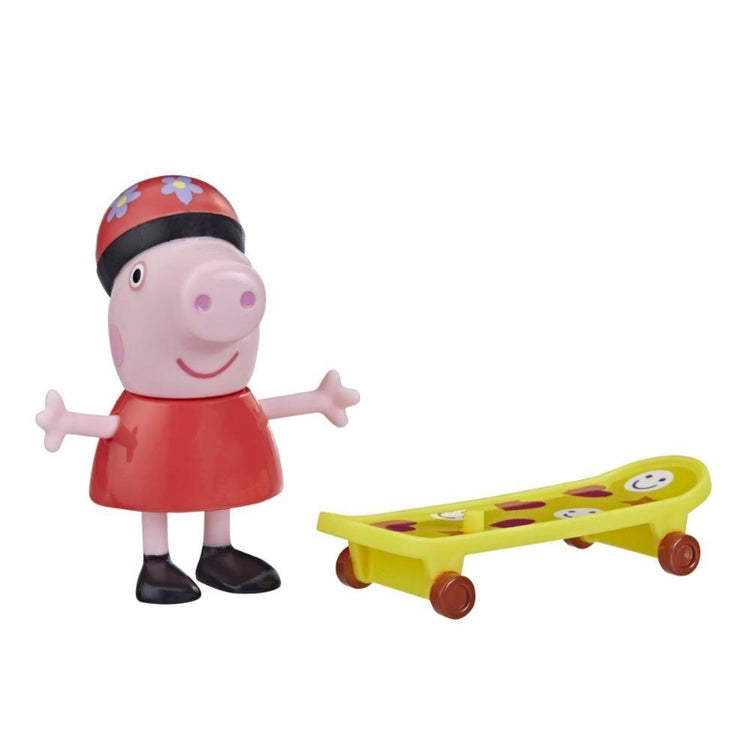 Peppa Pig Fun Friends Figures- Peppa and Skateboard