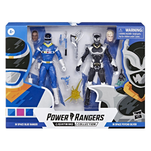 Power Rangers Lightning Collection In Space Blue Ranger Vs. Silver Psycho Ranger 2-Pack