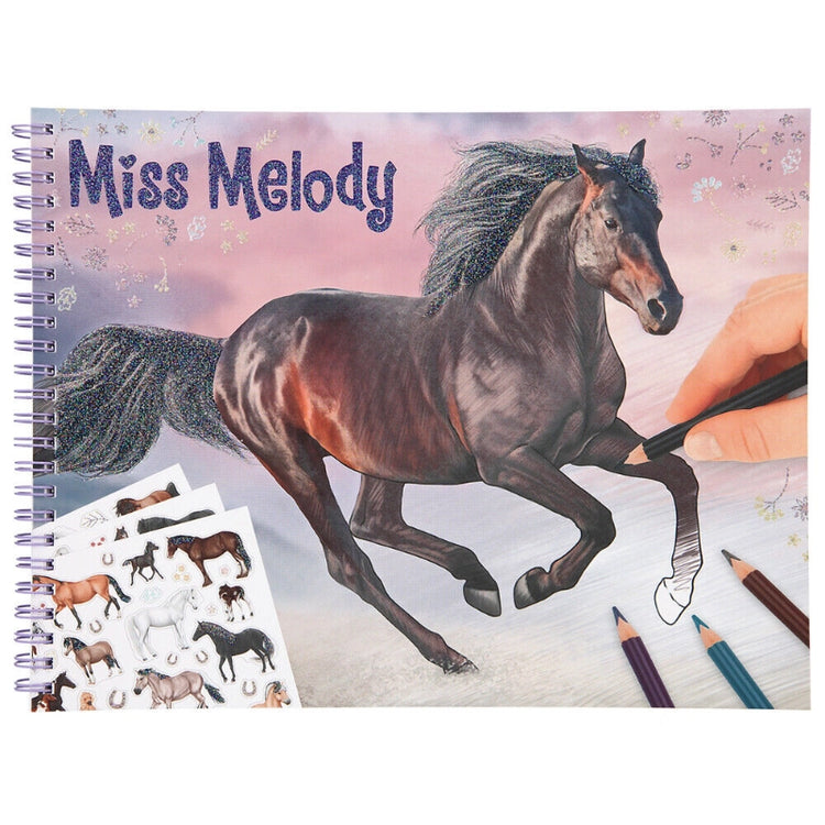 Miss Melody Horse Themed Colouring Book