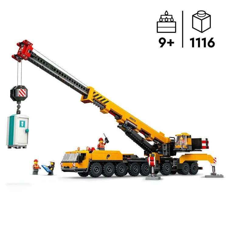 Yellow Mobile Construction Crane- 1116 Pcs