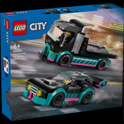 Race Car and Car Carrier Truck- 328 Pcs