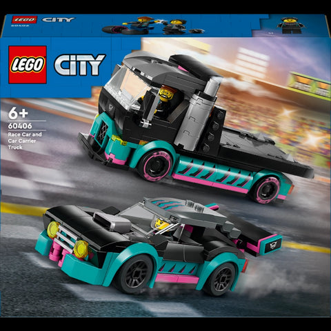 Race Car and Car Carrier Truck- 328 Pcs