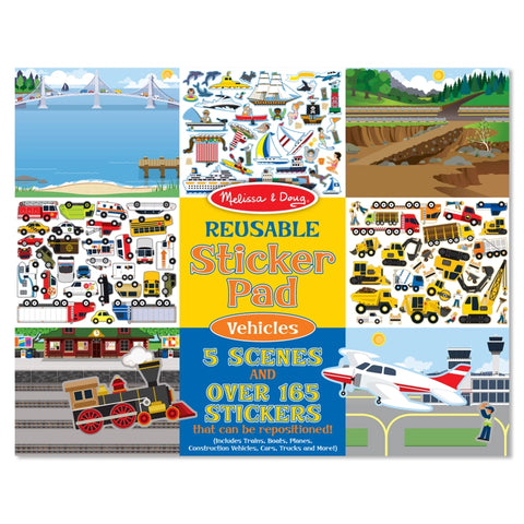 Reusable Sticker Pad- Vehicles