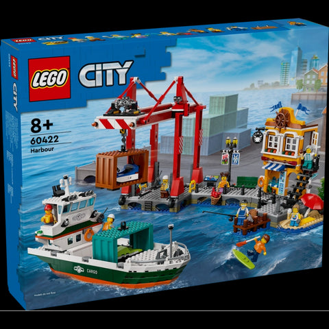 Seaside Harbor with Cargo Ship - 1226 Pcs