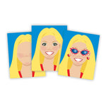 Make-A-Face Fashion Faces Sticker Pad