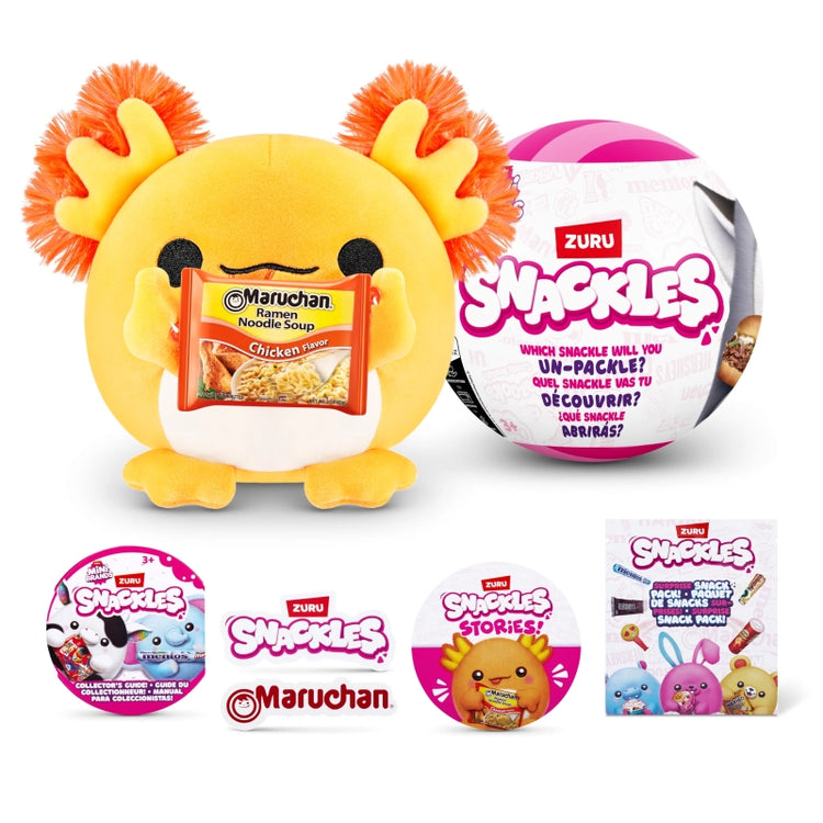 Snackles INT-Series 1 Wave 2 Plush Small 115 mm-12 Pcs- Gravity PDQ