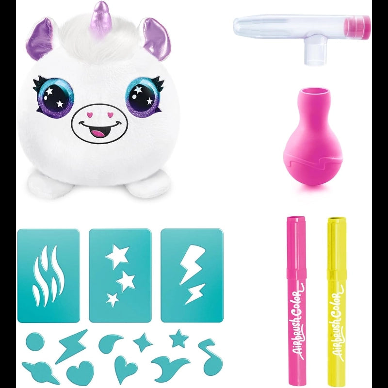 Airbrush Plush- Neon Mini Mystery 2Pack- 6 Pcs- PDQ