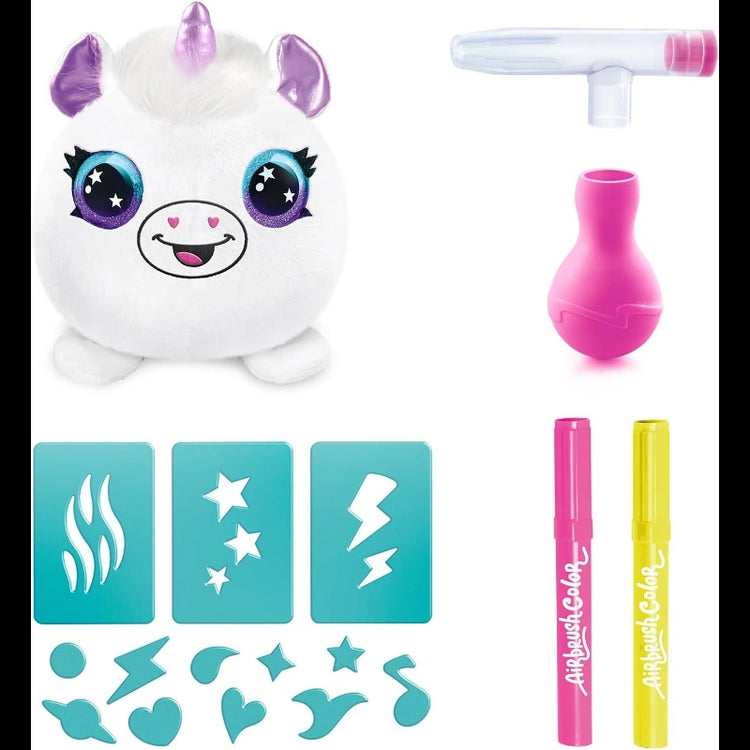 Airbrush Plush- Neon Mini Mystery 2Pack- 6 Pcs- PDQ