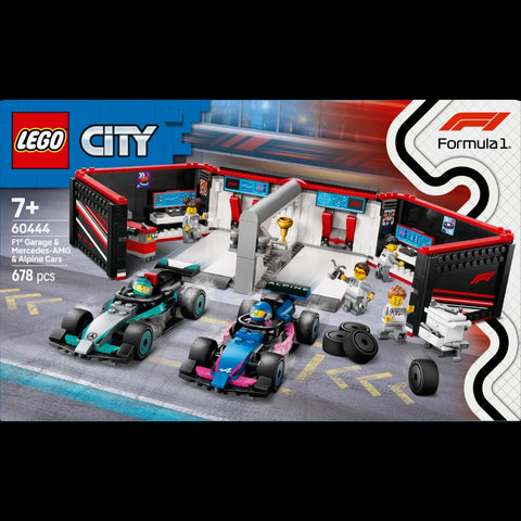 F1® Garage & Mercedes-AMG & Alpine Cars- 678 Pcs
