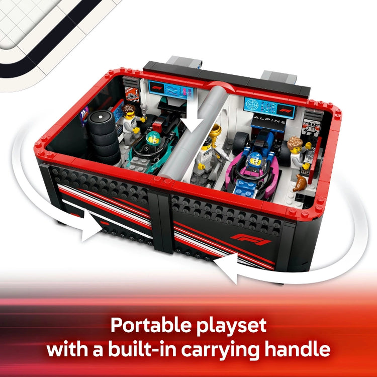F1® Garage & Mercedes-AMG & Alpine Cars- 678 Pcs