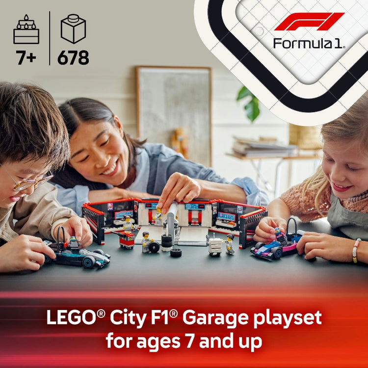 F1® Garage & Mercedes-AMG & Alpine Cars- 678 Pcs
