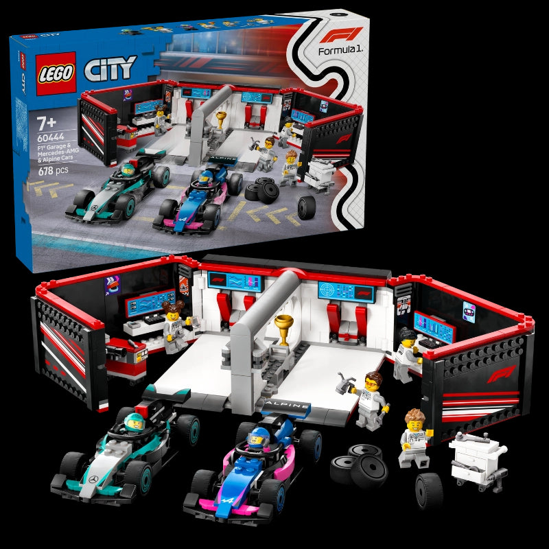 F1® Garage & Mercedes-AMG & Alpine Cars- 678 Pcs