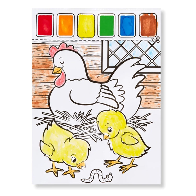 Paint with Water Kids' Art Pad- Farm Animals