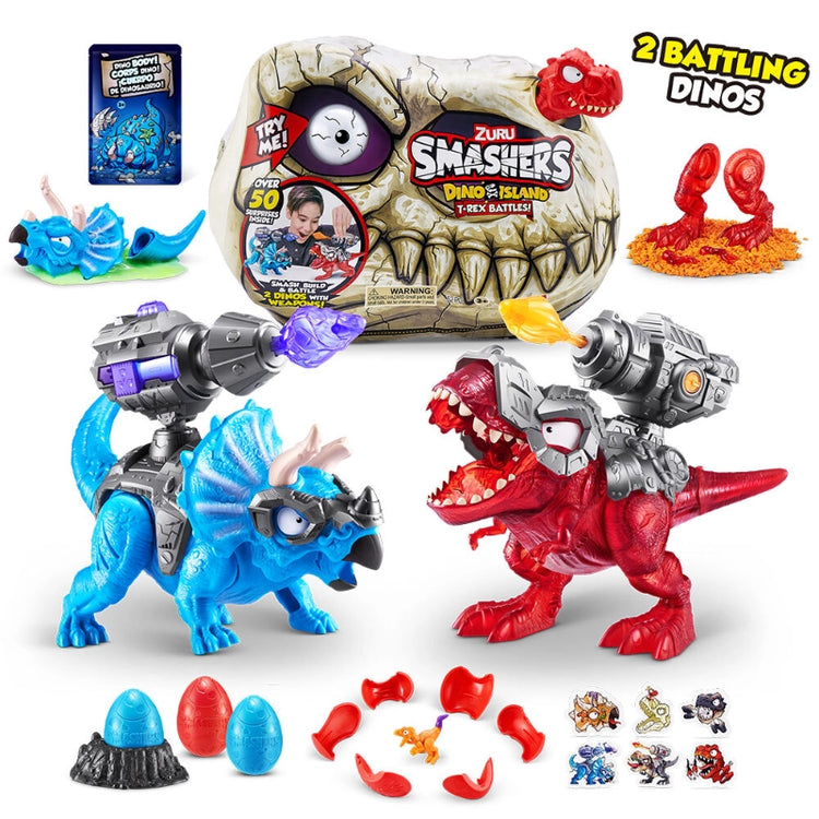 Smashers Dino Island S1 T-Rex Battle Playset
