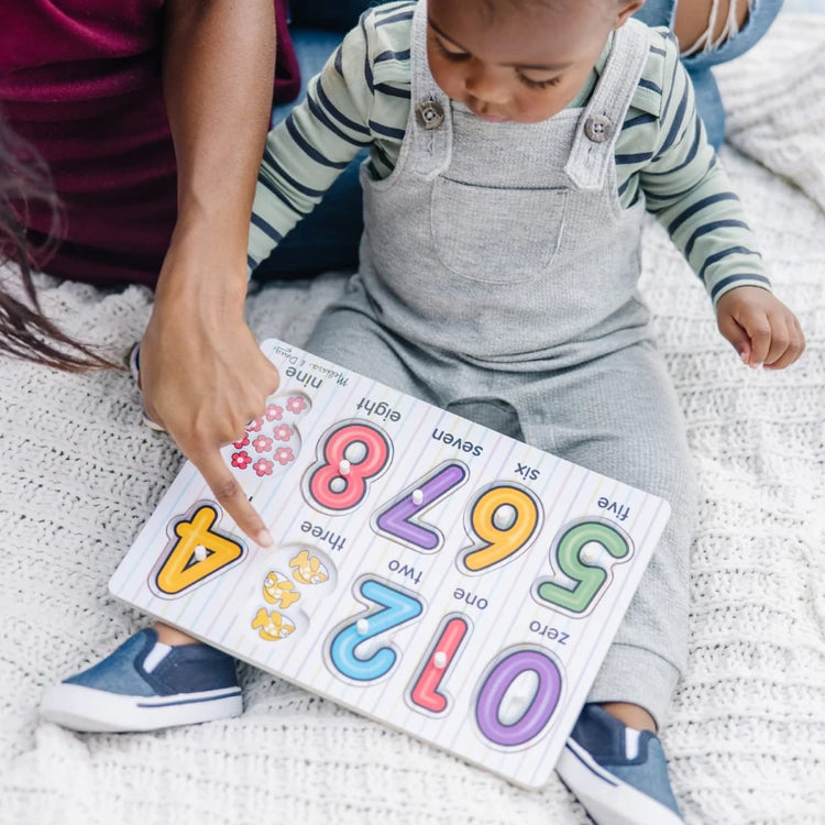 See-Inside Numbers Peg Puzzle- 10 pieces