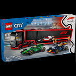 F1® Truck with RB20 & AMR24 F1® Cars- 1086 Pcs