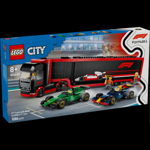 F1® Truck with RB20 & AMR24 F1® Cars- 1086 Pcs