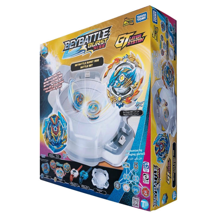 BeyBattle Burst Rise Battle Set Sword Valtryek V5 And Ace Dragon DX5
