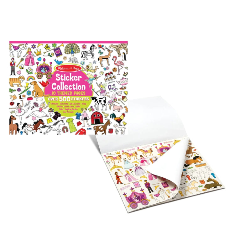 Sticker Collection Book: 500+ Stickers- Pink