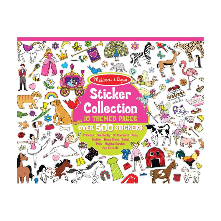 Sticker Collection Book: 500+ Stickers- Pink
