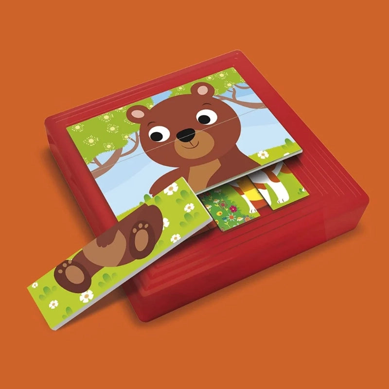 Carotina Baby 8 Progressive Puzzle- Baby Animals