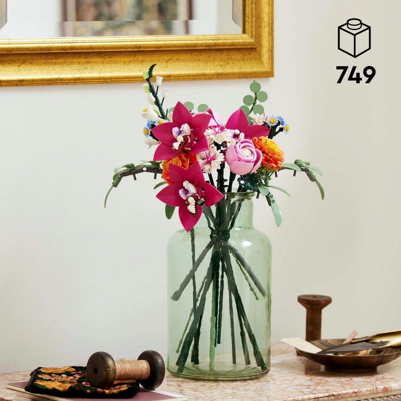 Pretty Pink Flower Bouquet- 749 Pcs