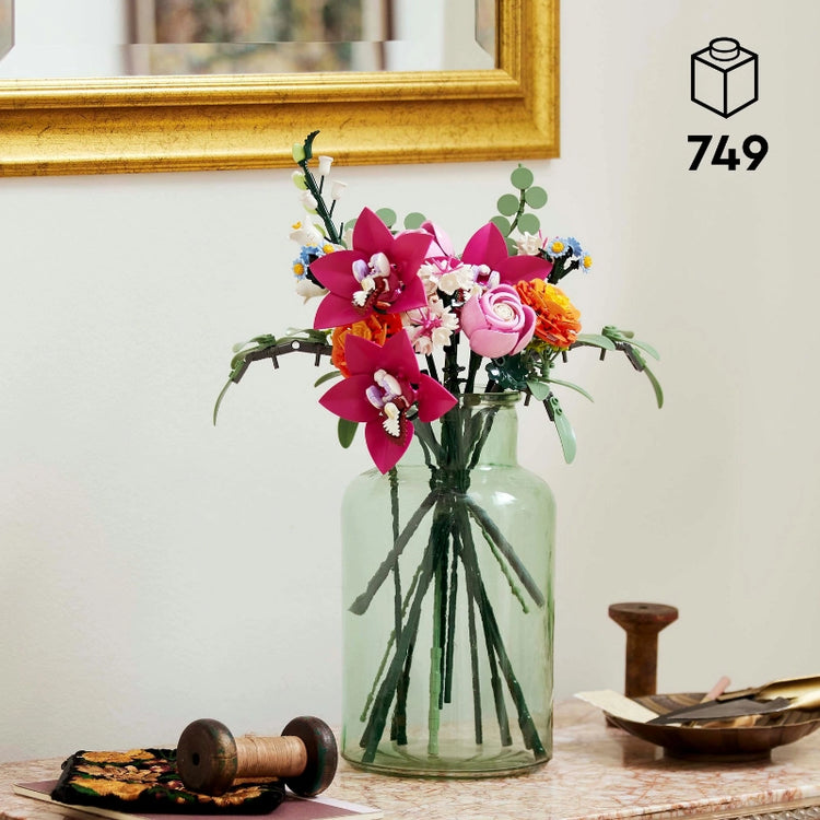 Pretty Pink Flower Bouquet- 749 Pcs