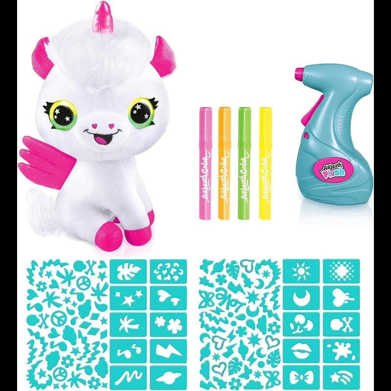 Airbrush Plush- Neon Unicorn