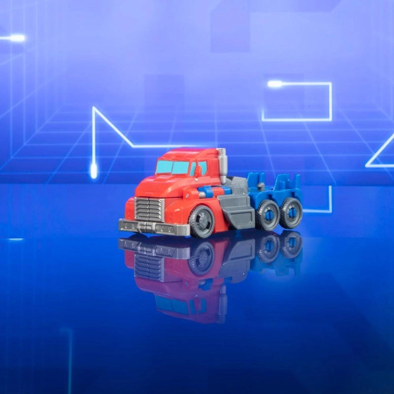 Transformers Toys EarthSpark 1-Step Flip Changer Optimus Prime Action Figure