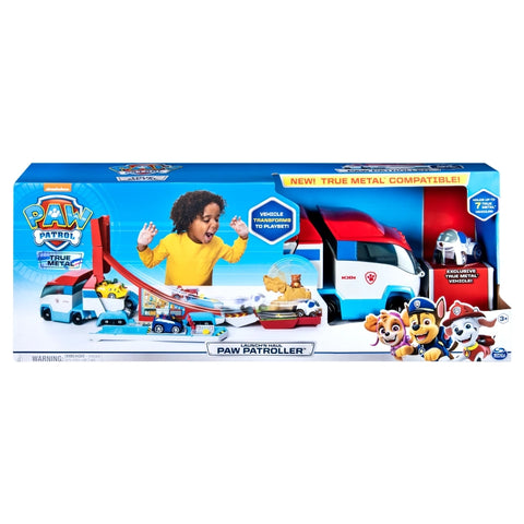 Paw Patrol, True Metal Launch'N Haul Paw Patroller 2-in-1 Truck Set