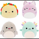 Micromallows 2.5" 4-Pack- Gordon Shark, Tex Taco, Tabitha Cat, Irina Axolotl