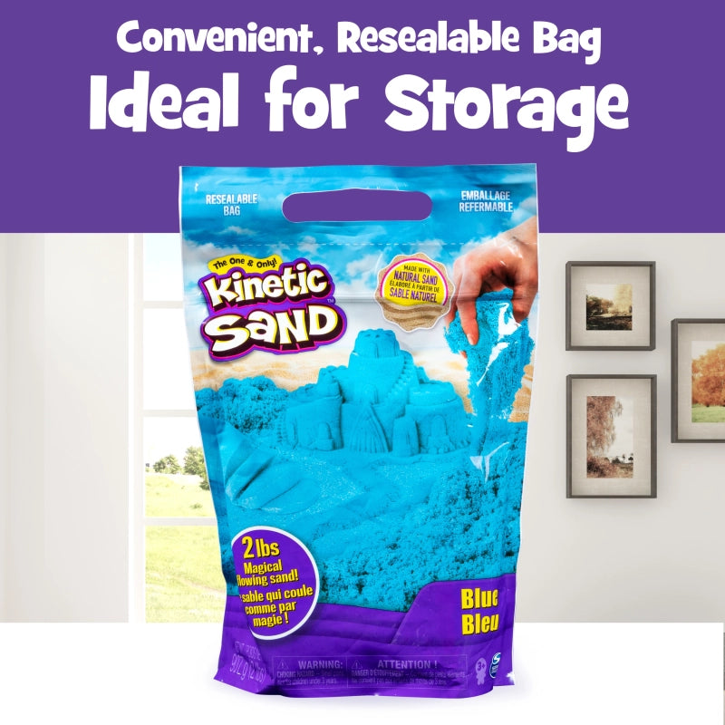 Kinetic Sand 2Ib Color Bag- Blue