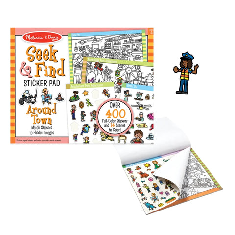 Seek & Find Sticker Pad- Around Town