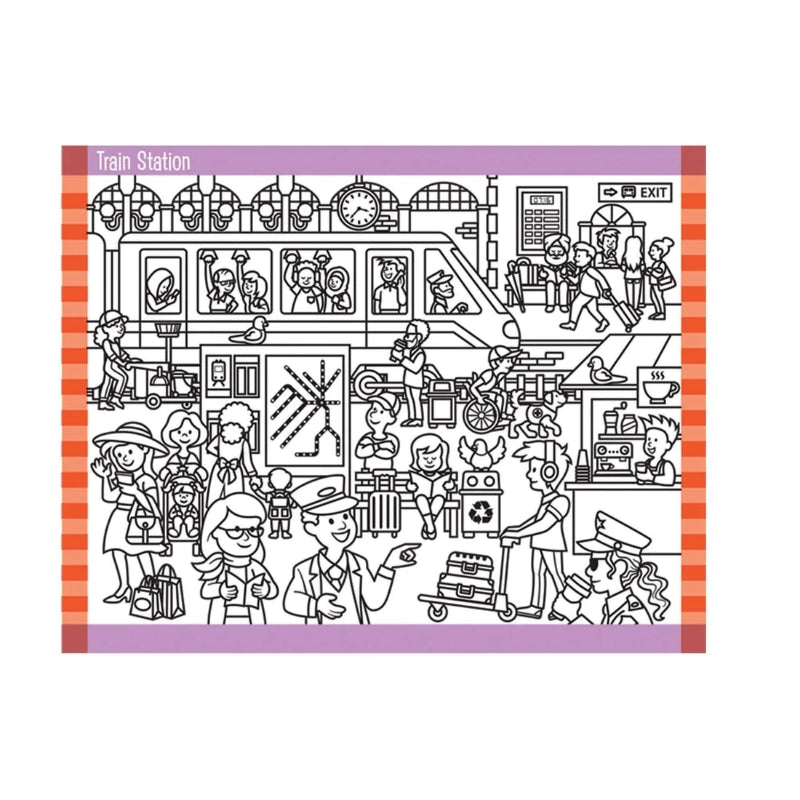 Seek & Find Sticker Pad- Around Town